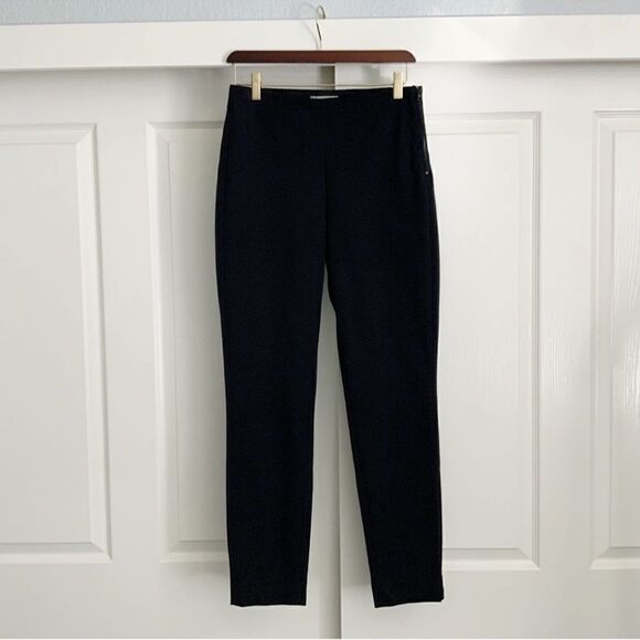 Everlane The Side Zip Stretch Cotton Pant Black Stretch 6 - Picture 4 of 7